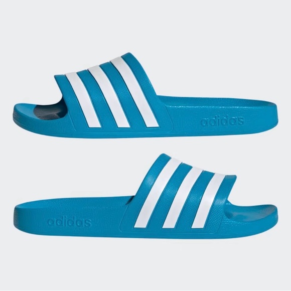 Adidas Adilette Aqua Slides FY8047 Blue White Men’s Sandals Comfort US 9 - Picture 9 of 9